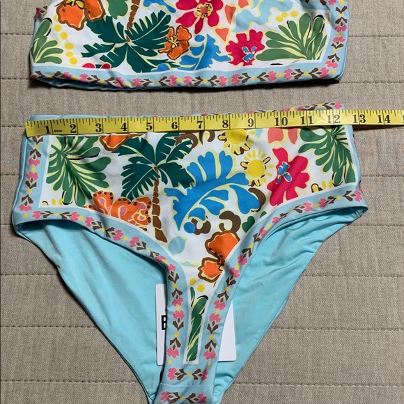 Beach Riot Women’s Small Floral Bikini Set Costal Tropical Vacation Beach - Picture 5 of 9